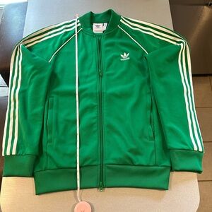 Adidas Green athletic jacket Medium